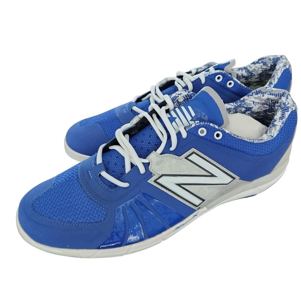New Balance Baseball Cleats‎ Sz 15 Metal Blue Silver Molded REVlite 3000TB2